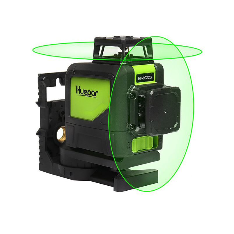 Industrial Laser Level - Huepar 902CG 360 Self-leveling 3D Laser