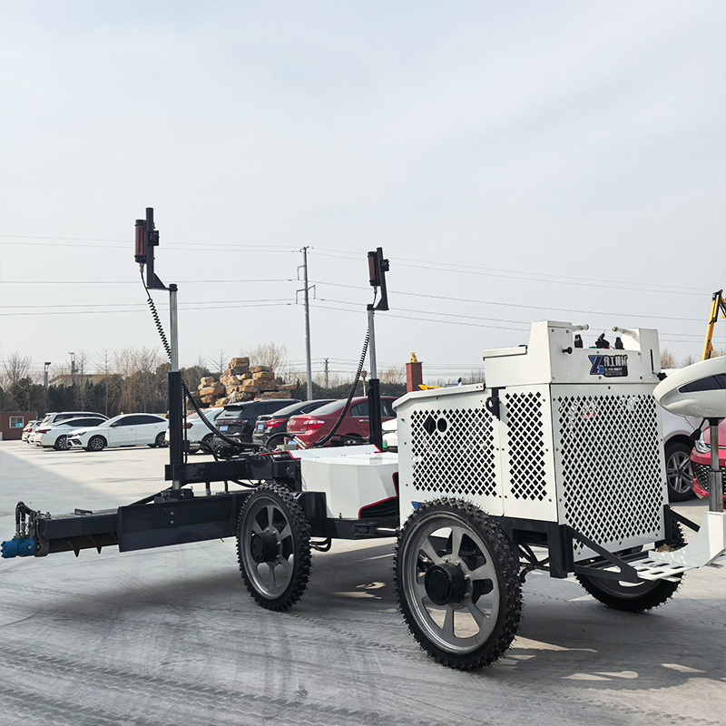 Industrial Laser Level - Four Wheel Drive Concrete Screed Machine