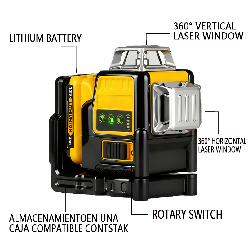 12 Lines Laser For DEWALT DW08 - Industrial Laser Level review and price