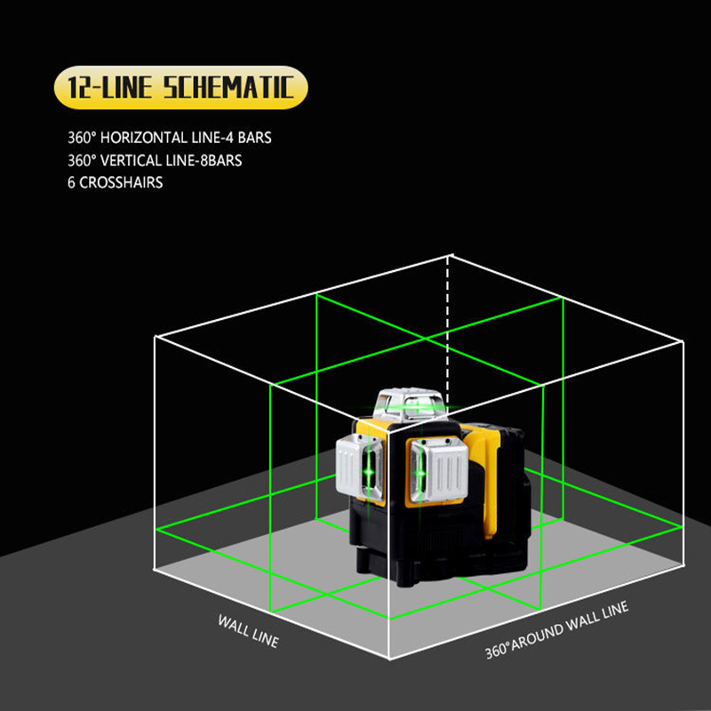 12 Lines Laser For DEWALT DW08 - Industrial Laser Level review and price