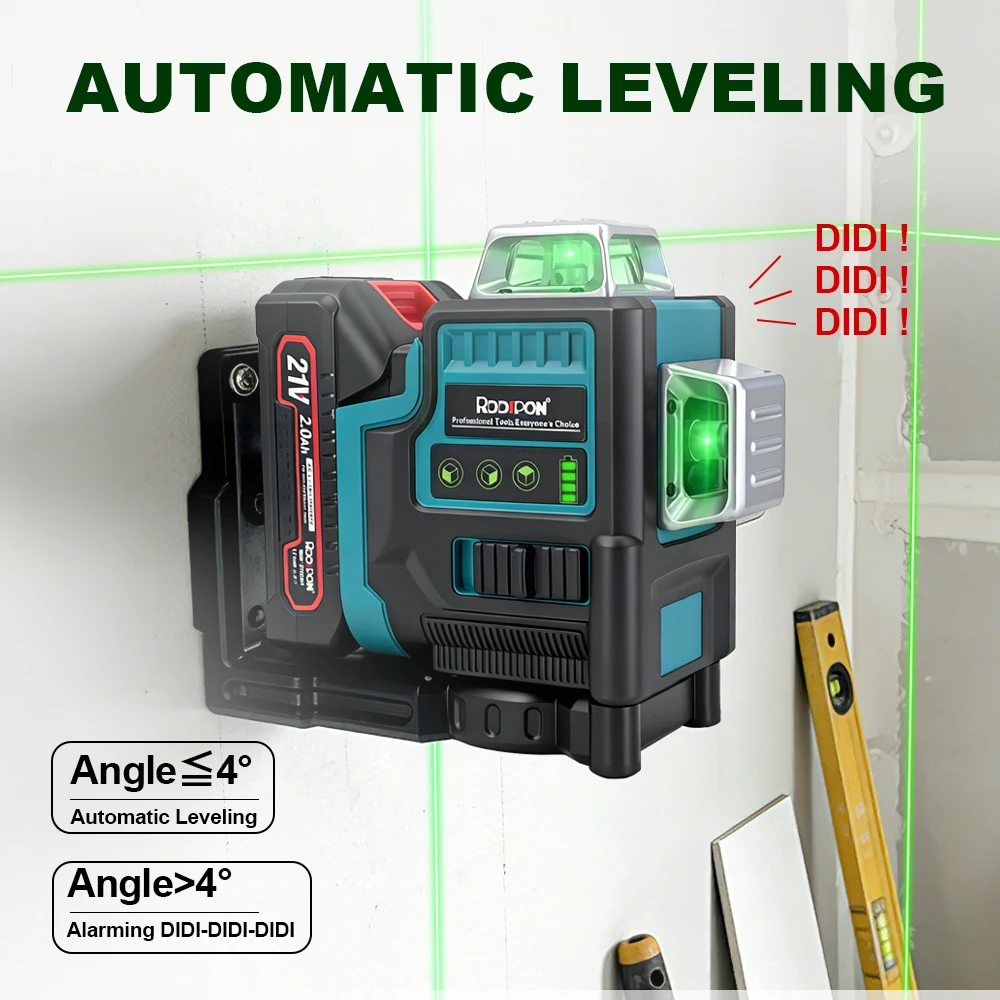 12 Lines Laser Level Green Lin - Industrial Laser Level review and price