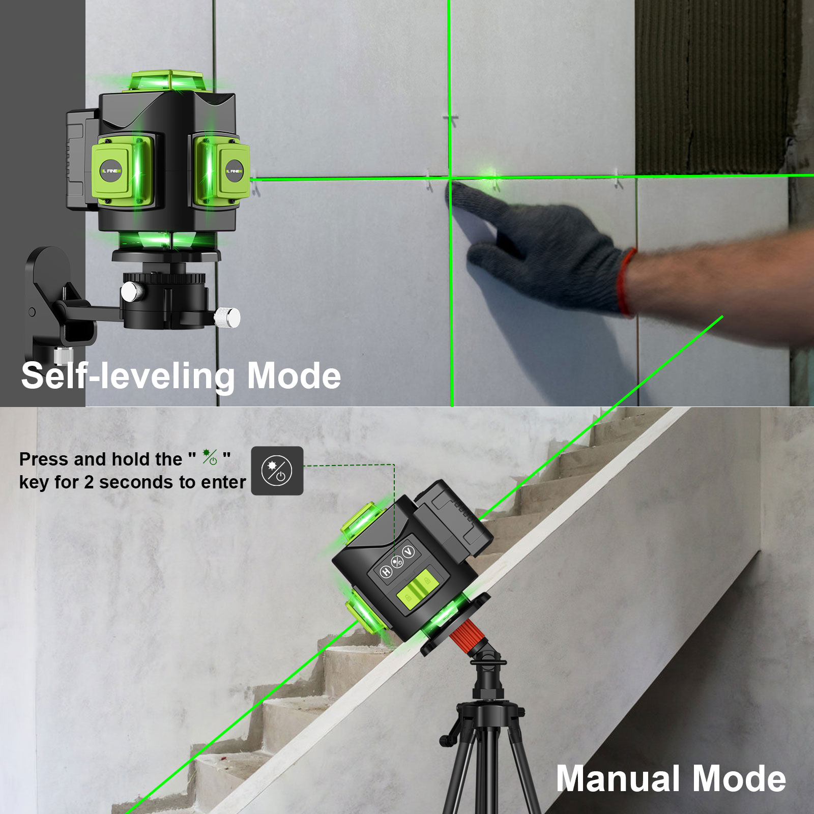 LFINE Nivel Laser Set  4D 16 L - Industrial Laser Level review and price