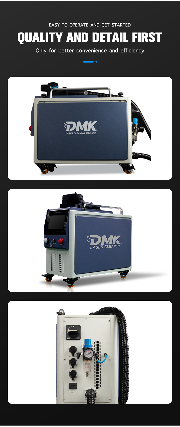 DMK 100W 200W 300w Pulse Laser - Industrial Laser Paint Remover review and price